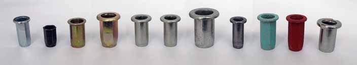 Materials and coatings A proper choice of the right material and surface coating of the blind rivet nut is very important to obtain optimal functionality during the whole life cycle, especially when