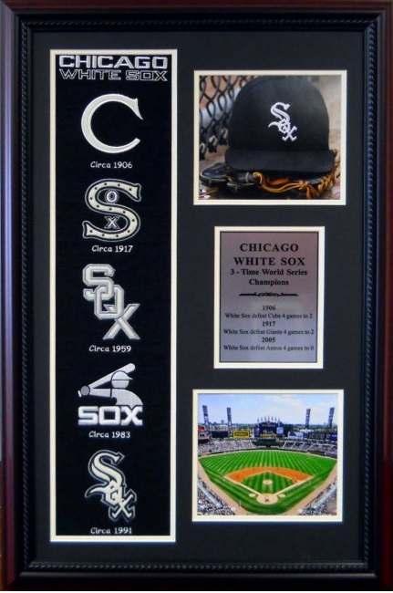 Item #134 Chicago White Sox Deluxe Heritage Banner -(2) 8X10 Color Photographs Item #135 Milwaukee Brewers