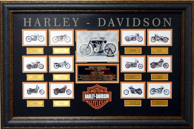 -Laser Cut 3-D Harley Logo and Lettering -Photo Sizes: 6 X8, (11) 4 X6 -Overall Size: 28 X35 Item #402 John