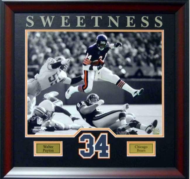 Item #124 Walter Payton Sweetness s -Laser Cut Lettering & Number -Cost to Non