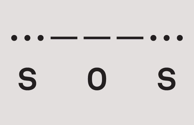 2.7 MORSE CODE APPLICATIONS Figure 2.0 :Representation of SOS - Morse code The Morse code for SOS is a standard for those who need help.