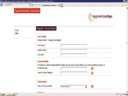 Apprenticeship website Apprenticeship vacancy matching service https://apprenticeshipvacancymatchingservice.lsc.gov.uk/navms/forms/ Candidate/VisitorLanding.