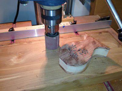 Use a drum sander in your drill press or a spindle sander.