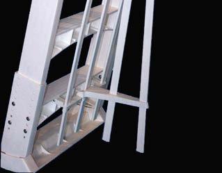 3. Similar to step 2 above, fit sub-assembled BB+BD to back of in-pool ladder section F,