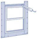 For windows with nailing flanges, the sealant should be applied to the nailing flange in a manner that covers the nails and nail slots (figure E).