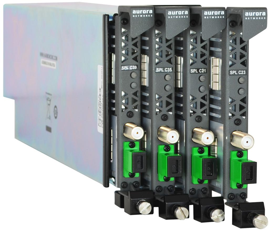 network bandwidth Universal solution for network segmentation and fiberdeep applications Dual ports: one broadcast, one narrowcast Blind mate RF connectors for streamlined module insertion and