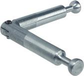 MINIFIX Double bolts Material: Installation: For double-sided installation bright galvanized For drilled hole Ø 7, with rim Installation Ø7.