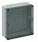 AKL 2-g 300 x 300 mm Empty enclosure, base and cover: polystyrene, grey