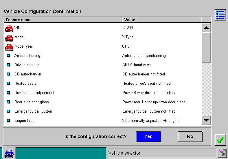 When a VIN is entered into WDS at the start of a session, the operator is asked if they would like to read the configuration from the vehicle and given the option of YES or NO.