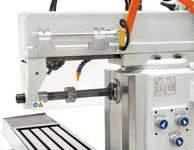 Horizontal spindle widens the range of applications significantly, gear unit allows for speed adjustment.
