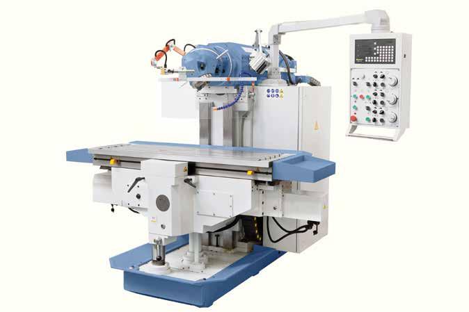 Technical data FU 1200 E Servo FU 1600 E Servo FU 2000 E Servo Table size 1235 x 460 mm 1600 x 500 mm 2000 x 500 mm Spindle taper ISO 40 ISO 50 ISO 50 Spindle speed (27) 30 2050 rpm (27) 30 2050 rpm