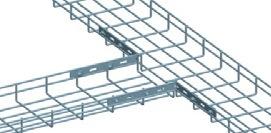HORIZONTAL TEE (2) To produce a horizontal tee from Wire Tray straight sections, simply cut,