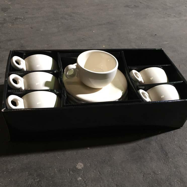 White Tea Cups S/6 ST44 White Tea Cups S/6