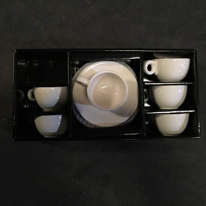 White Espresso Cups S/6 ST45 White Espresso Cups