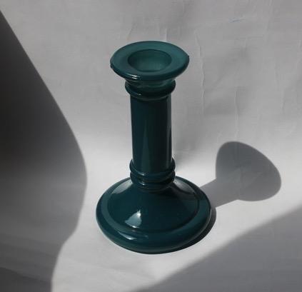 Recycled Glass Small glass candleseck teal 2044/1/296TO Was $36.00 Now $ 6.