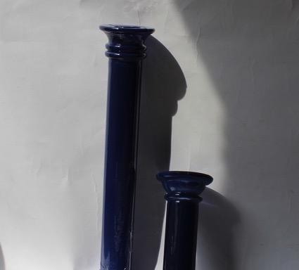Recycled Glass super glass candleseck navy 2072/1/326TO Was $66.00 Now $ 6.