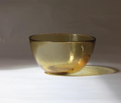 Recycled Glass Tapas bowl amber