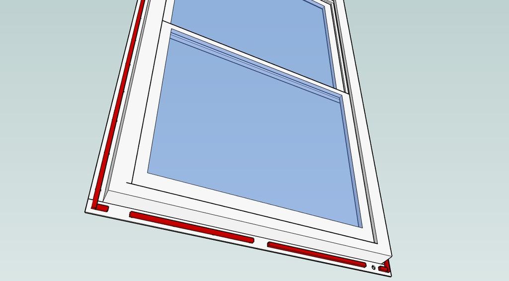 corner diagonally away from the opening on each side Fold the face down, then fold the sides : Step 3 Seal the Window Seal the Window Make sure the flange on the window is clean and clear of debris