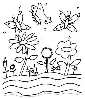 All Ages. Poems To Color. Fluttering Butterflies. Directions. Print out. Read the poem. Color the picture. Color the word. p.9.