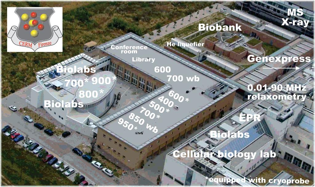 A center for research, knowledge transfer, and higher education of the University of Florence CERM is a unique Research Infrastructure for Structural Cellular Biology and NMR in the Life Sciences NMR
