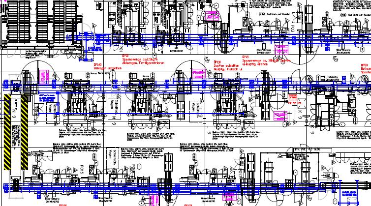 Crankshaft Layout (1 st and 2 nd half of operations): Upper row: Loading station 2x NTC
