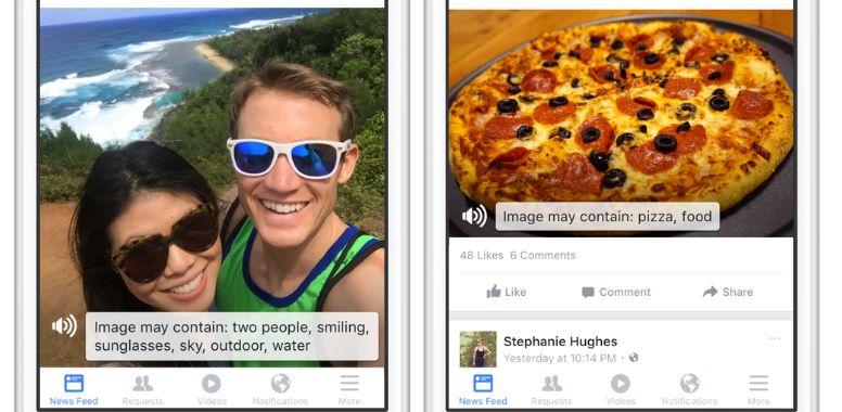 youtube Facebook: Automatic image labeling for blind