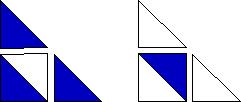 Step 14 - Adding the Wave Borders. Make (2) of each of these Units. Use (1) HST and (2) Right Angle triangles for each unit.