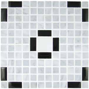 Structures Series II Pop Art T960 Black Glass Tile and