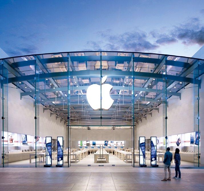 Apple was worth 568 billion euros at the stock exchange at the end of 216.