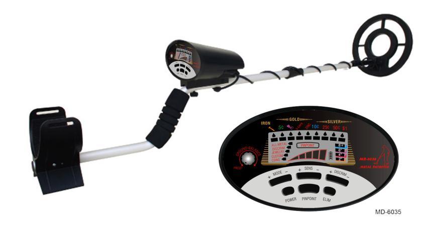 MD 6035 METAL DETECTOR OWNER S MANUAL MD6035 metal detector is a fully functional, detection capability, professional equipment for treasure hunter lovers.