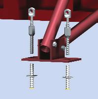 Because of the double flange the bolt will be centered automatically.