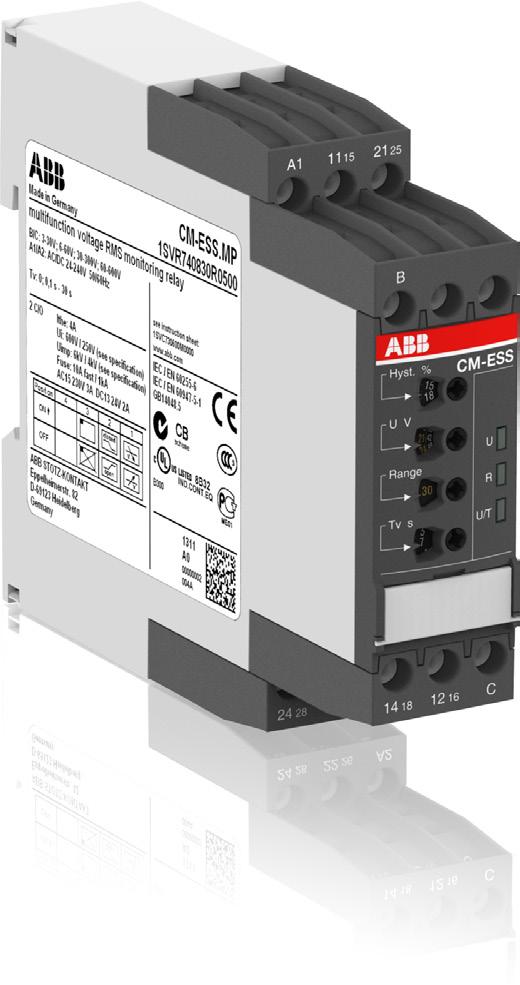 Data sheet Voltage monitoring relays CM-ESS.M For single-phase AC/DC voltages The CM-ESS.