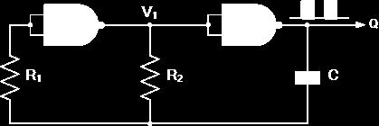 16 The astable multivibrator circuit uses two CMOS NOT gates such as the CD4069 or the 74HC04 hex inverter ICs, or as in our simple circuit below a pair of CMOS NAND such as the CD4011 or the 74LS132