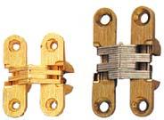 DE314B soss hinge - mild steel links brass plated DE314SNP soss hinge - mild steel links sat.