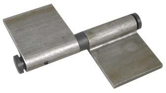 D&E weld on hinge - loose pin D&E adjustable flag type weld on hinge The D&E