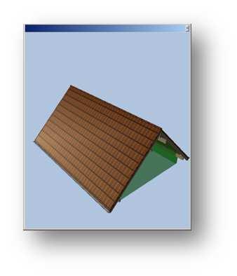You can rotate the 3D model roof, by selecting it and dragging the model with the mouse, thus allowing you