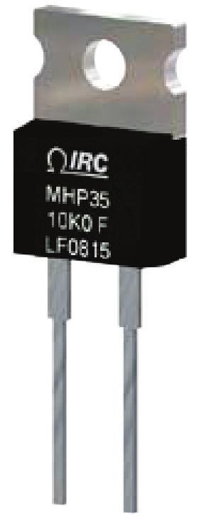 MHP TO-220 Series Power Resistor MHP Series TO-220 housing Low inductance and capacitance for high frequency circuits Available in 20W, 35W, or 50W High stability film resistance elements RoHS