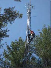 We installed a 68-foot internet tower at the lot and received high speed connection to work.