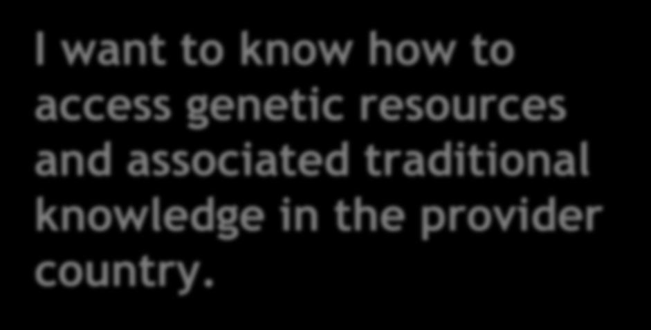 access genetic resources and