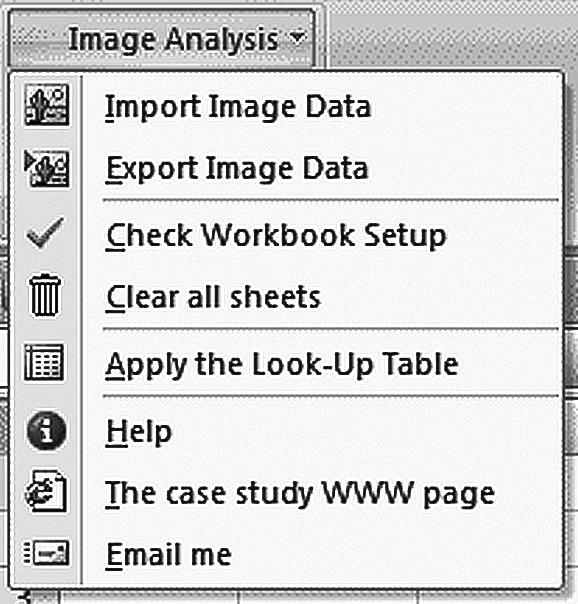 Click Browse, find images.xlam and select it. Click OK. The add-in will now appear in the above dialog (labelled Image Analysis ), and will be selected. Click OK to accept this.