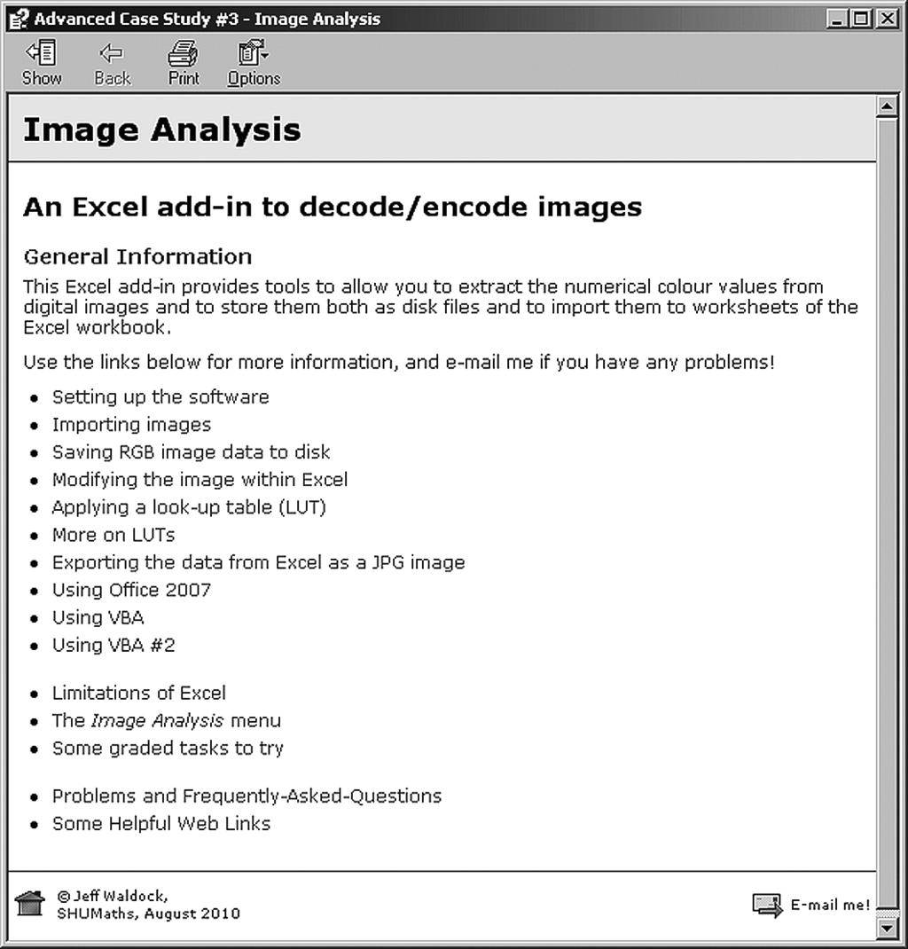 The image can then be exported as before. Remember ALL files should be kept in the same folder.