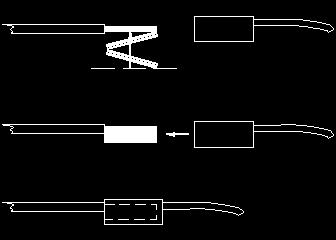 If you need to attach wires smaller than 14 AWG to a 30A contact, you should strip a longer length, fold the bare conductor in a