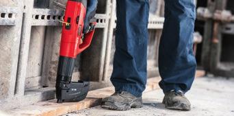 Trigger safety The trigger in Hilti s DX- and GX-tools is uncoupled from the firing pin mechanism until the tool is fully compressed against
