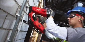 Contact pressure safety Hilti s direct fastening tools can only operate when pressed against the work surface.