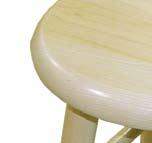 Each stool is hand assembled and finished
