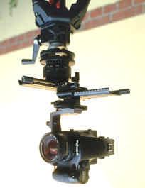 Fig. 1: Digital camera Kodak DCS 645M mounted on panorama adapter Fig.