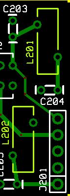 Pin 2. This validates the soldering on L201, L202, and the secondary of T202.