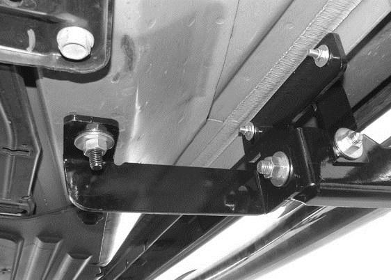 Line up the hole in the Outer Support with the hole in the Front Mounting. Note: The Outer Support will line up on the forward facing side of the Mounting.