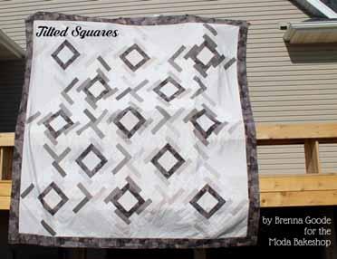 This quilt has 13 large blocks set on point, and with the jelly roll goes together quickly. Feel free to stop by my blog for more pictures. This generously queen-sized quilt finishes at 102" x 102".