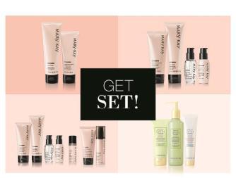 Table Close 1 Now I ll show you how sets save you MONEY in Mary Kay! The only thing we don t break up is the basic set. That s the cleanser, moisturizer and a foundation of your choice.